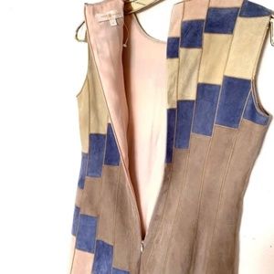NWOT Tory Burch suede patch dress